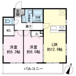 大場駅 徒歩13分 2階の物件間取画像